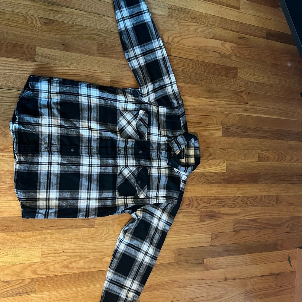 Architect Black and White Plaid Dress Shirt